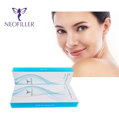 Gel Suntik Pengisi Dermal Asam Hyaluronic 24mg-ml Cross-Linked Solusi Peremajaan Wajah Umur Panjang 9-12 Bulan