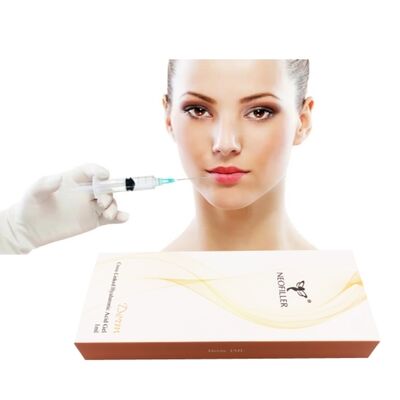 Neofiller 24mg-ml Hyaluronic Acid Dermal Filler Injectable Gel 9-12 Bulan Umur Panjang Peningkatan Injeksi Hipodermal