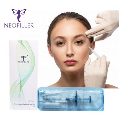 Neofiller 24mg-ml Hyaluronic Acid Dermal Filler Injectable Gel 9-12 Bulan Umur Panjang Peningkatan Injeksi Hipodermal