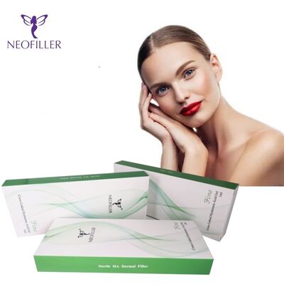 Neofiller 24mg-ml Hyaluronic Acid Dermal Filler Injectable Gel 9-12 Bulan Umur Panjang Peningkatan Injeksi Hipodermal
