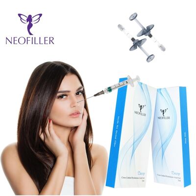 24mgml Hyaluronic Acid Dermal Filler 1ml Hypodermic Injection Depth Cocok untuk pengurangan keriput dan kontur wajah