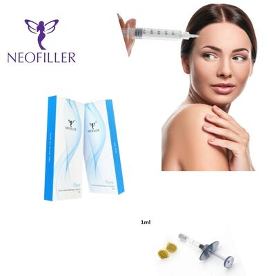 Asam Hyaluronic Transparan Pengisi Kulit Injeksi Hipodermal 9-12 Bulan Umur Panjang Hidrasi Kulit Pengurangan Kerutan Gel Injeksi