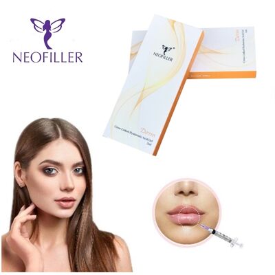 Hyaluronic Acid Dermal Filler untuk Wajah 24mgml Konsentrasi umur panjang 9 sampai 12 bulan Cocok untuk pembesaran jaringan lunak