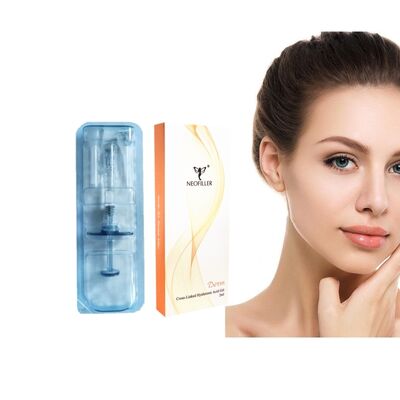 Hyaluronic Acid Dermal Filler untuk Wajah 24mgml Konsentrasi umur panjang 9 sampai 12 bulan Cocok untuk pembesaran jaringan lunak
