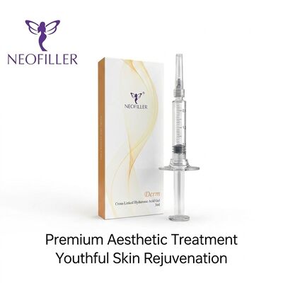 Pengisi Kulit Asam Hyaluronik Durasi Perpanjangan 6-8 Bulan Gel Suntik Biokompatibel 1Ml Peremajaan Wajah Jarum Suntik