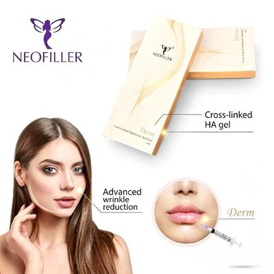 Neofiller Pengisi Kulit Asam Hyaluronik 2 Tahun Umur Simpan Gel Suntik Yang Mudah Dioperasikan Peningkatan Kontur Wajah