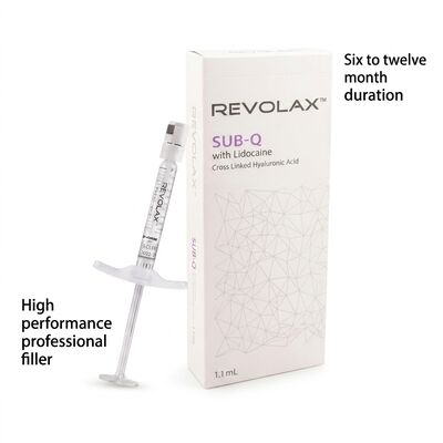 Hyaluronic Acid Revolax Dermal Filler larutan suntikan aman untuk pengukuran wajah, pengurangan keriput dan hidrasi kulit