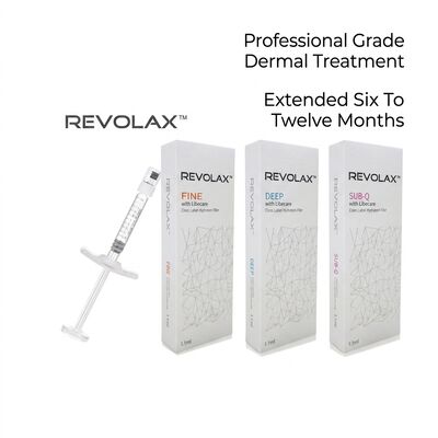 Hyaluronic Acid Revolax Dermal Filler larutan suntikan aman untuk pengukuran wajah, pengurangan keriput dan hidrasi kulit