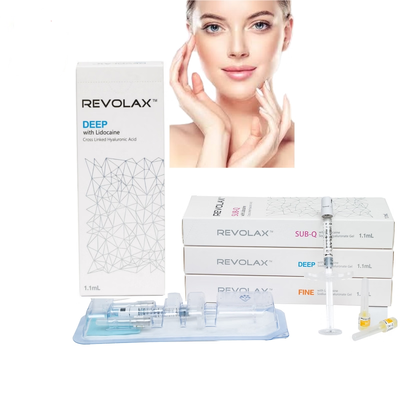 Konsistensi Gel Revolax yang Halus dan Elastis, Gel Suntik Deep Sub-Q Fine, Simpan Pada 2-25°C, Ideal untuk Restorasi Volume Wajah