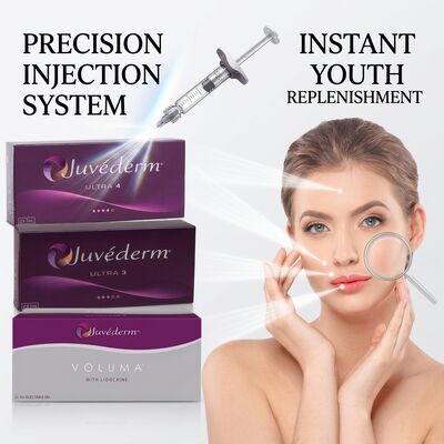 Juvederm Ultra 4 Filler Hidung Hyaluronic Acid Filler Dermal untuk Rhinoplasty Non-Operasi Mengubah Bentuk Hidung