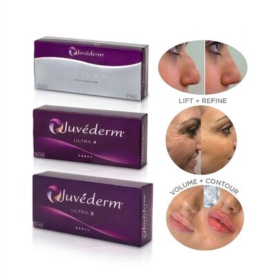 Juvederm Ultra 4 Filler Hidung Hyaluronic Acid Filler Dermal untuk Rhinoplasty Non-Operasi Mengubah Bentuk Hidung