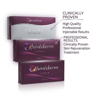 Juvederm Pengisi Penuh Wajah Asam Hialuronat Pengisi Dermal untuk Restorasi Volume Wajah Total Anti-Penuaan