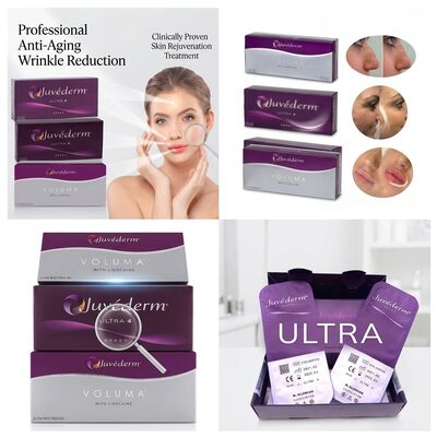 Juvederm Ultra 3 Nasolabial Fold Filler Asam Hyaluronic Filler Kulit untuk Merataikan Garis-garis Senyum 24mg/ml