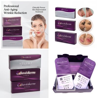 Juvederm Ultra 3 Nasolabial Fold Filler Asam Hyaluronic Filler Kulit untuk Merataikan Garis-garis Senyum 24mg/ml