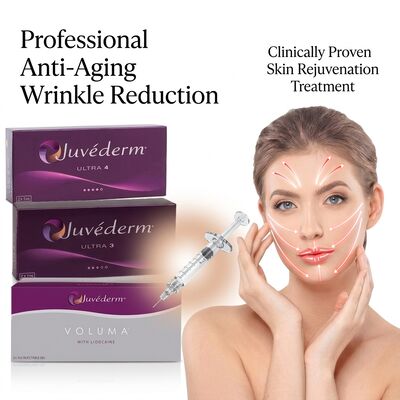 Pengisi Dagu Juvederm Ultra 4 Asam Hialuronat Pengisi Dermal untuk Kontur Rahang 24mg/ml