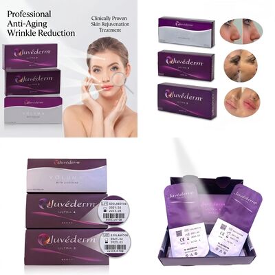 Pengisi Dagu Juvederm Ultra 4 Asam Hialuronat Pengisi Dermal untuk Kontur Rahang 24mg/ml