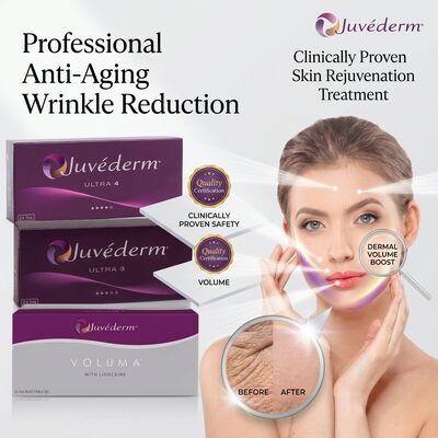 Juvederm Ultra 3 Lip Filler Hyaluronic Acid Dermal Filler Injeksi 24mg/ml untuk Definisi Volume Bibir