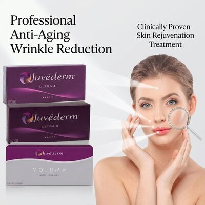 Juvederm Ultra 3 Lip Filler Hyaluronic Acid Dermal Filler Injeksi 24mg/ml untuk Definisi Volume Bibir