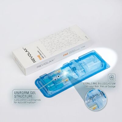 Revolax Deep Lip Filler Monophasic Cross-Linked Hyaluronic Acid Dermal Filler 1.1ml untuk Lip Augmentation