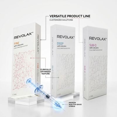 Revolax Sub-Q Full Face Filler Monophasic Asam Hialuronat Filler Dermal 1.1ml untuk Restorasi Volume Wajah