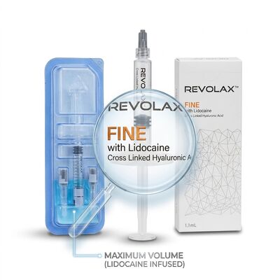 Revolax Sub-Q Jawline Filler Monophasic Hyaluronic Acid Dermal Filler 1.1ml for Jawline Contouring