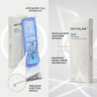 Pengisi Pipi Revolax Deep Monofasik Asam Hialuronat Pengisi Dermal 1.1ml untuk Augmentasi Volume Pipi