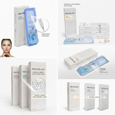 Pengisi Pipi Revolax Deep Monofasik Asam Hialuronat Pengisi Dermal 1.1ml untuk Augmentasi Volume Pipi