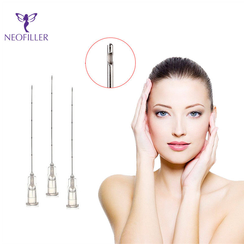 30G Pengisi Kecantikan Menggunakan Cannula Blunt Cannula Untuk Pengisi Asam Hyaluronic 40mm 50mm