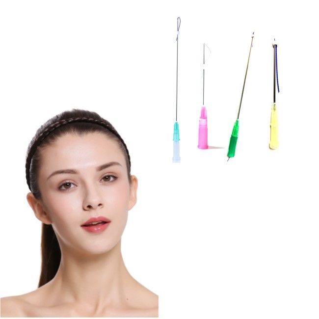 3D Cog Pdo Eye Thread Lift Threading Yang Dapat Diserap Untuk Mengangkat Wajah L Tumpul
