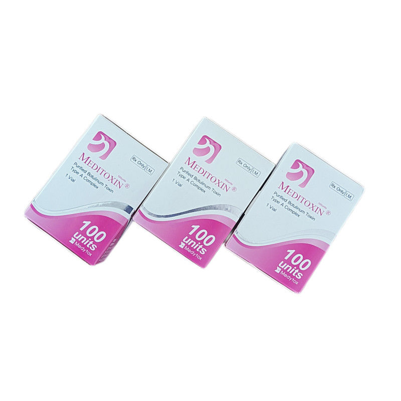 2.5mL Penghilang Kerut Suntikan Toksin Botulinum Meditoxin Toksin Botulinum Tipe A 100 Unit