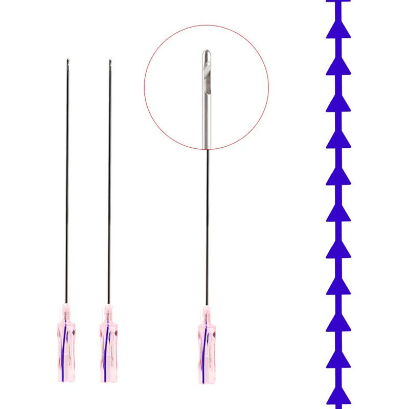3d 4d 6d 19g Cog Pdo Benang Halus Angkat Hidung Besar V Line W L Type Needle