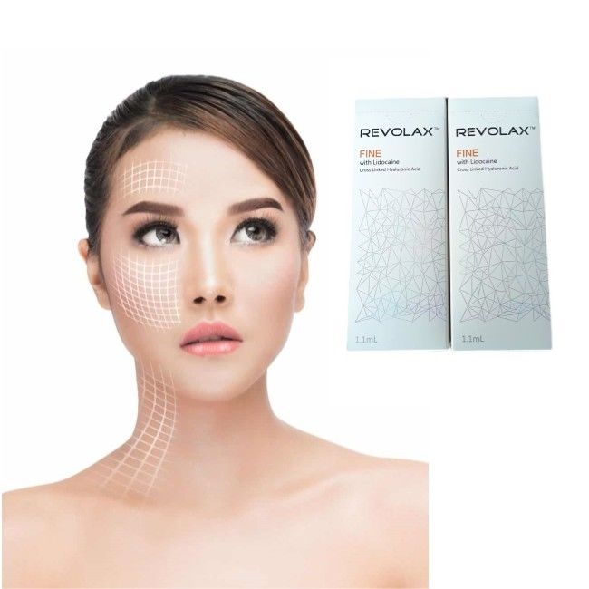 Hyaluronic Acid Revolax Dermal Filler Syringe Untuk Wajah Efek Durasi 6 - 12 Bulan