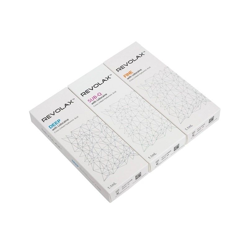 Revolax 1.1ml Hyaluronic Acid Dermal Filler Fine Deep Subq Untuk Menghaluskan Dan Mengisi