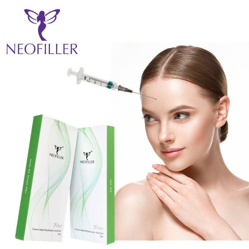 Asam Hyaluronic Transparan Pengisi Kulit Gel Injeksi Hipodermal Injeksi Penambahan Wajah