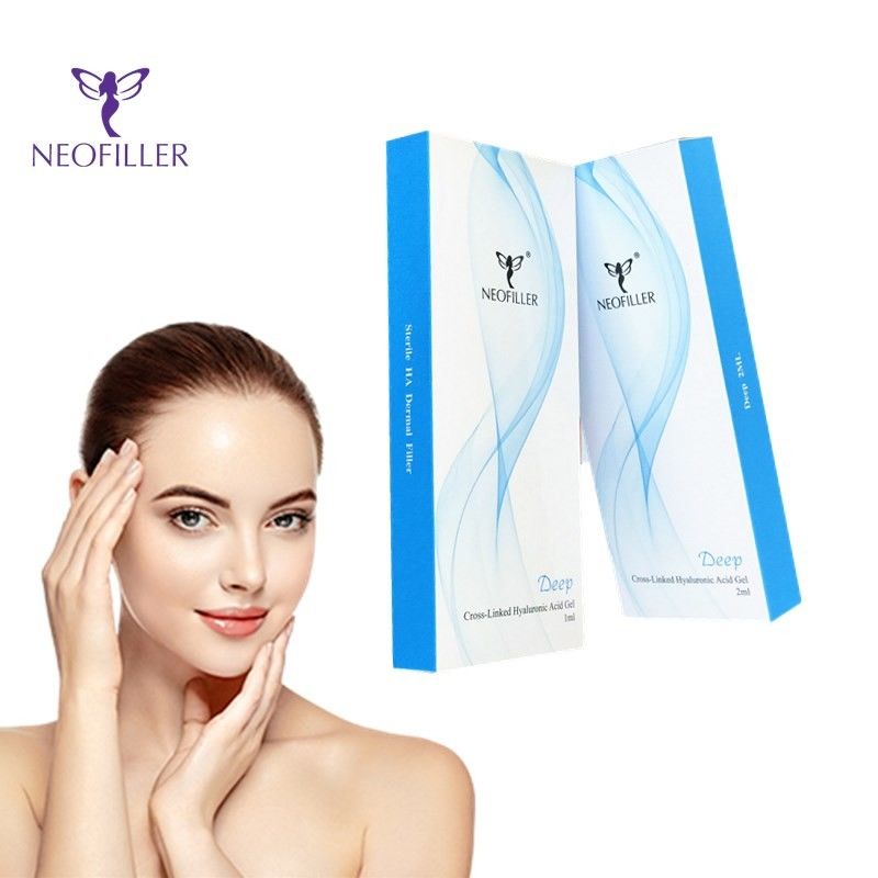 Pengisi Dermal Asam Hyaluronic 24mg-ml 5ml Gel Suntik Peningkatan Kontur Wajah Alami Halus