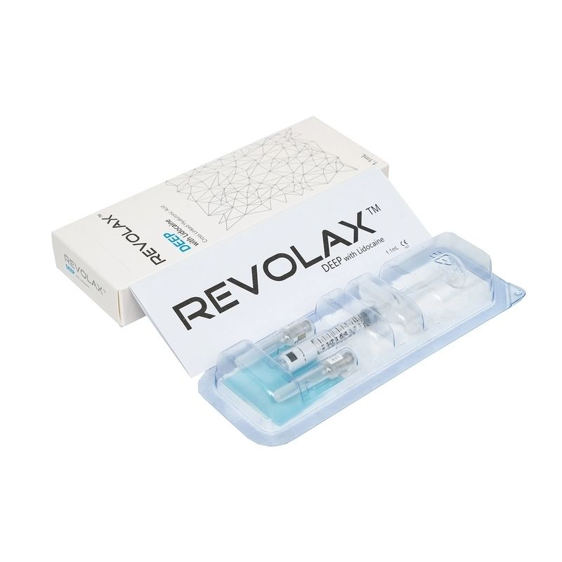 Pengisi Bibir Dermal 1.1ml Revolax Fine Deep Sub-Q Untuk Suntikan Asam Hyaluronic Anti Kerutan