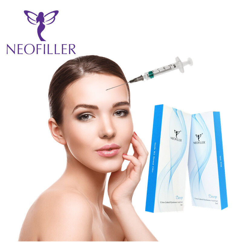 Hyaluronic Acid 24mg-ml transparan Filler Dermal Injectable Gel 9-12 Bulan umur panjang Injeksi wajah