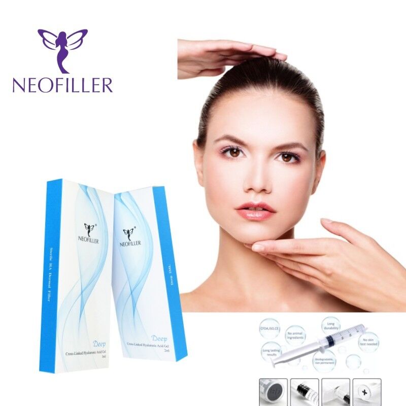 Neofiller Hyaluronic Acid Dermal Filler dengan 24mg/ml Konsentrasi selama 9-12 Bulan Umur panjang dalam Gel Transparan
