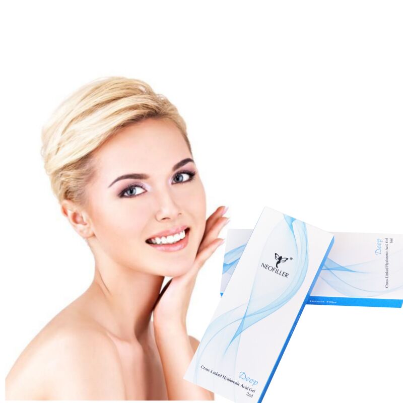 Gel Suntik Pengisi Dermal Asam Hyaluronic 24mg-ml Cross-Linked Solusi Peremajaan Wajah Umur Panjang 9-12 Bulan