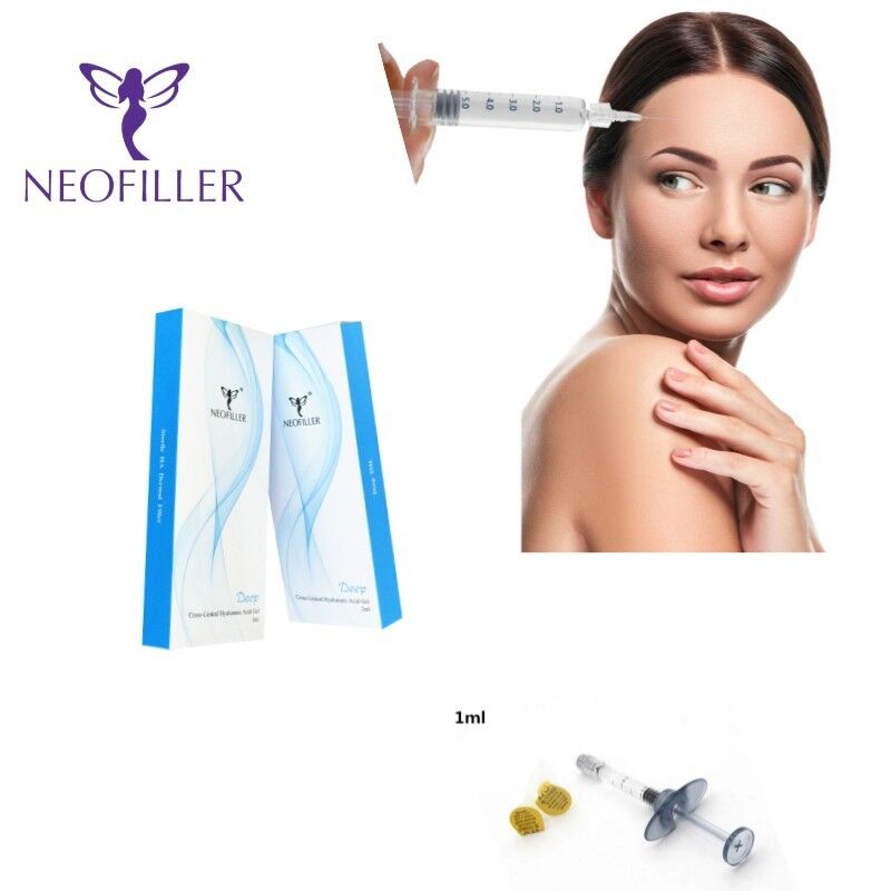 Asam Hyaluronic Transparan Pengisi Kulit Injeksi Hipodermal 9-12 Bulan Umur Panjang Hidrasi Kulit Pengurangan Kerutan Gel Injeksi