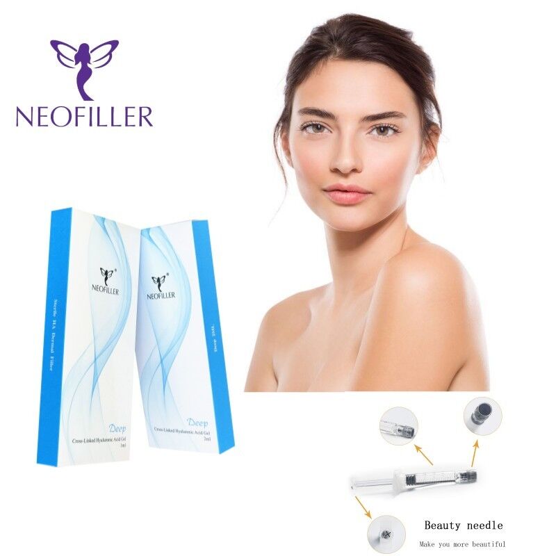 9-12 Bulan Umur Panjang Asam Hyaluronic Filler Kulit Transparan Gel Injeksi Natural-looking Wajah Kontur Kulit Hidrasi
