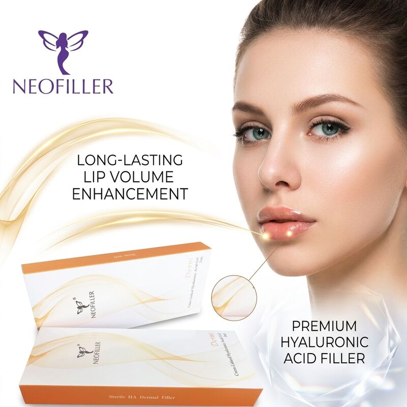 1 ml Injeksi Asam Hyaluronic Terhubung Saling Pengisi Kulit 8-15 Bulan Durasi Gel Biokompatibel Penghalusan Kerutan Wajah