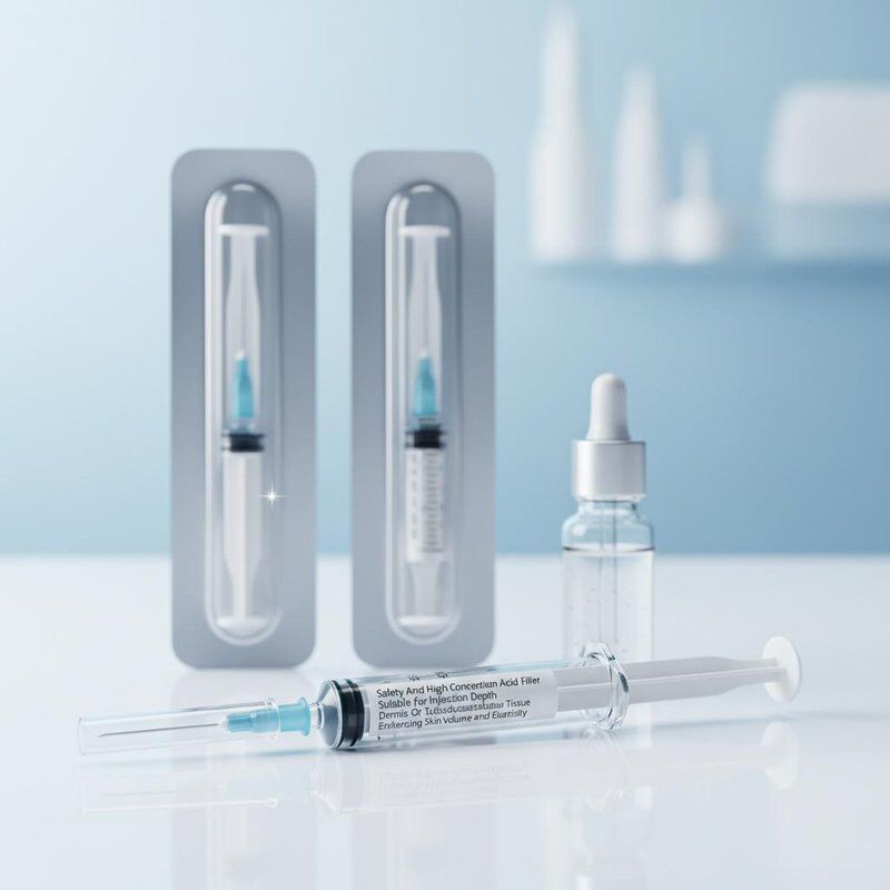 Filler Asam Hyaluronic yang Aman dan Berkonsentrasi Tinggi Cocok untuk Injeksi Dermis atau Jaringan Subkutan yang Meningkatkan Volume Kulit dan Elastisitas
