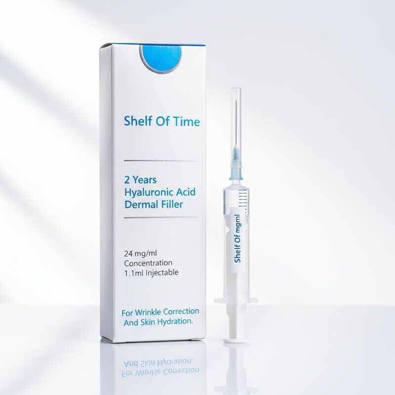Hyaluronic Acid Dermal Filler 24 Mg ml Konsentrasi 1.1ml Injeksi Untuk Koreksi Kerutan Dan Hidrasi Kulit