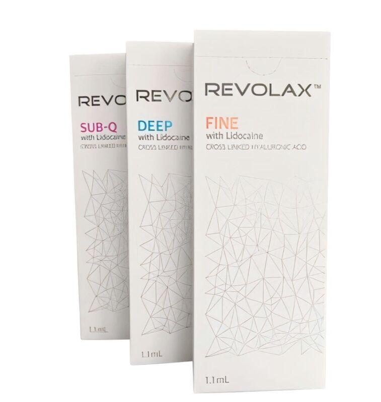 Revolax Dermal Filler Rumus Injeksi Sub-Q Rendah untuk Pengurangan Garis Wajah dan Restorasi Volume