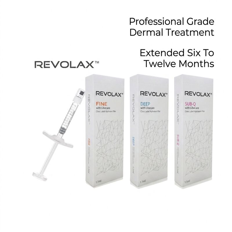 Hyaluronic Acid Revolax Dermal Filler larutan suntikan aman untuk pengukuran wajah, pengurangan keriput dan hidrasi kulit