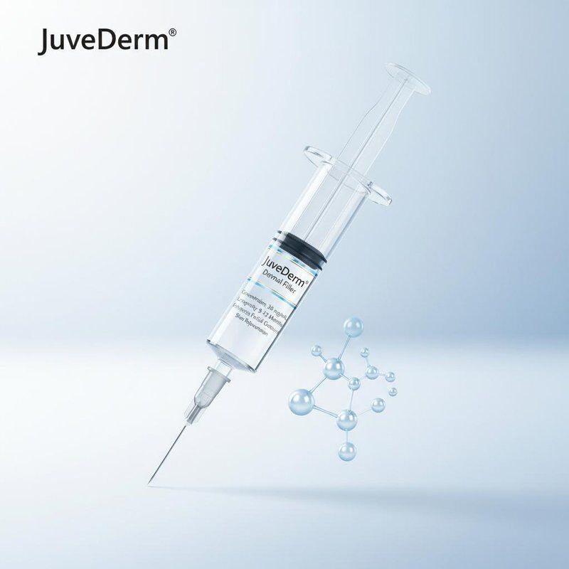 Bedah Plastik Juvederm Dermal Filler Konsentrasi 20mgMl Umur panjang 9-12 bulan Cocok untuk meningkatkan kontur wajah dan peremajaan kulit
