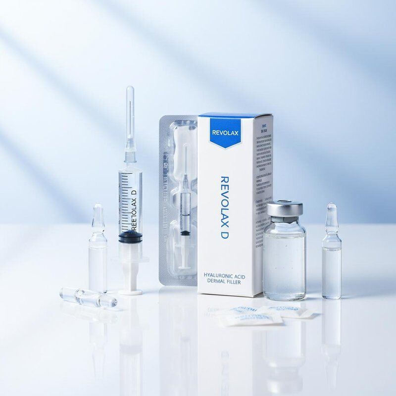Hyaluronic Acid Revolax Dermal Filler larutan suntikan aman untuk pengukuran wajah, pengurangan keriput dan hidrasi kulit