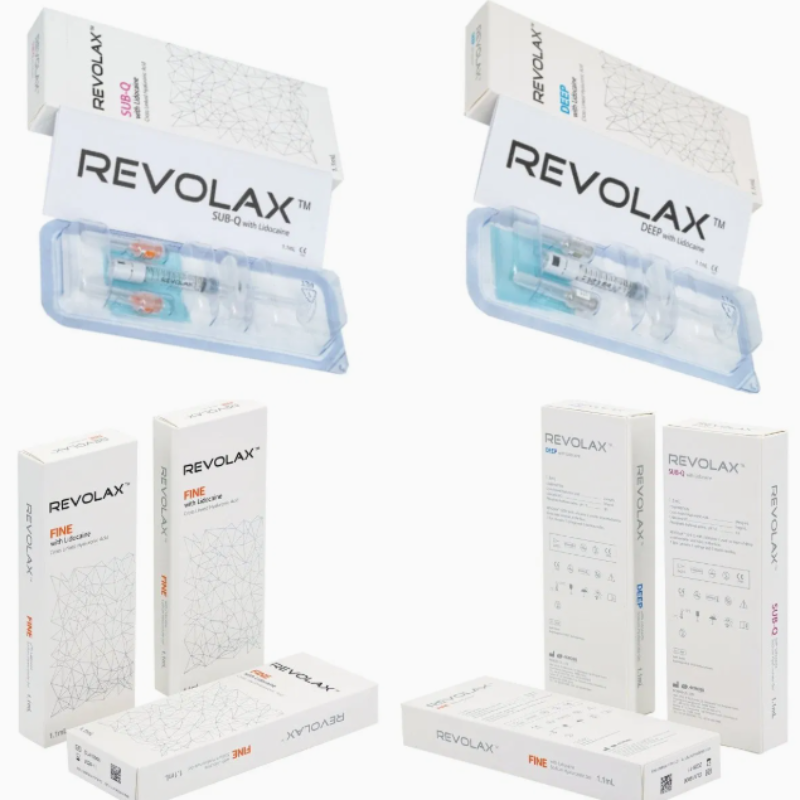 Suntikan Filler Dermal Revolax Deep Sub-Q untuk Restorasi Volume Wajah dan Pengurangan Kerutan dengan kedalaman Suntikan Mid To Deep Dermis