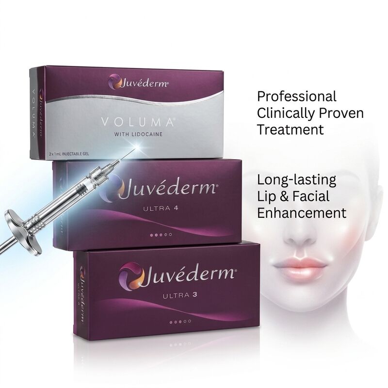Juvederm Pengisi Penuh Wajah Asam Hialuronat Pengisi Dermal untuk Restorasi Volume Wajah Total Anti-Penuaan